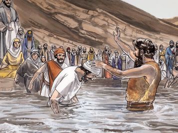 John the Baptist baptizing in the Jordan River. by Good News Productions International from FreeBibleImages.com (CC BY-NC-ND 4.0) 